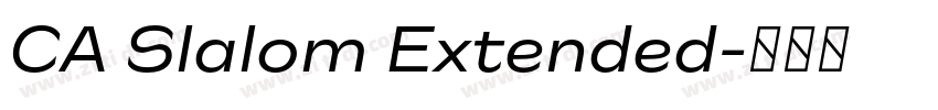 CA Slalom Extended字体转换